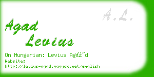agad levius business card